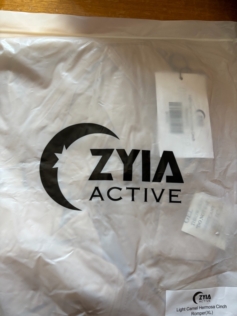 ZYIA Light Camel Romper - Hermosa Cinch (XL)